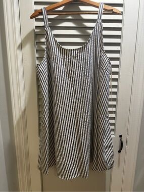 Primark Navy and White Striped Sleeveless Sundress